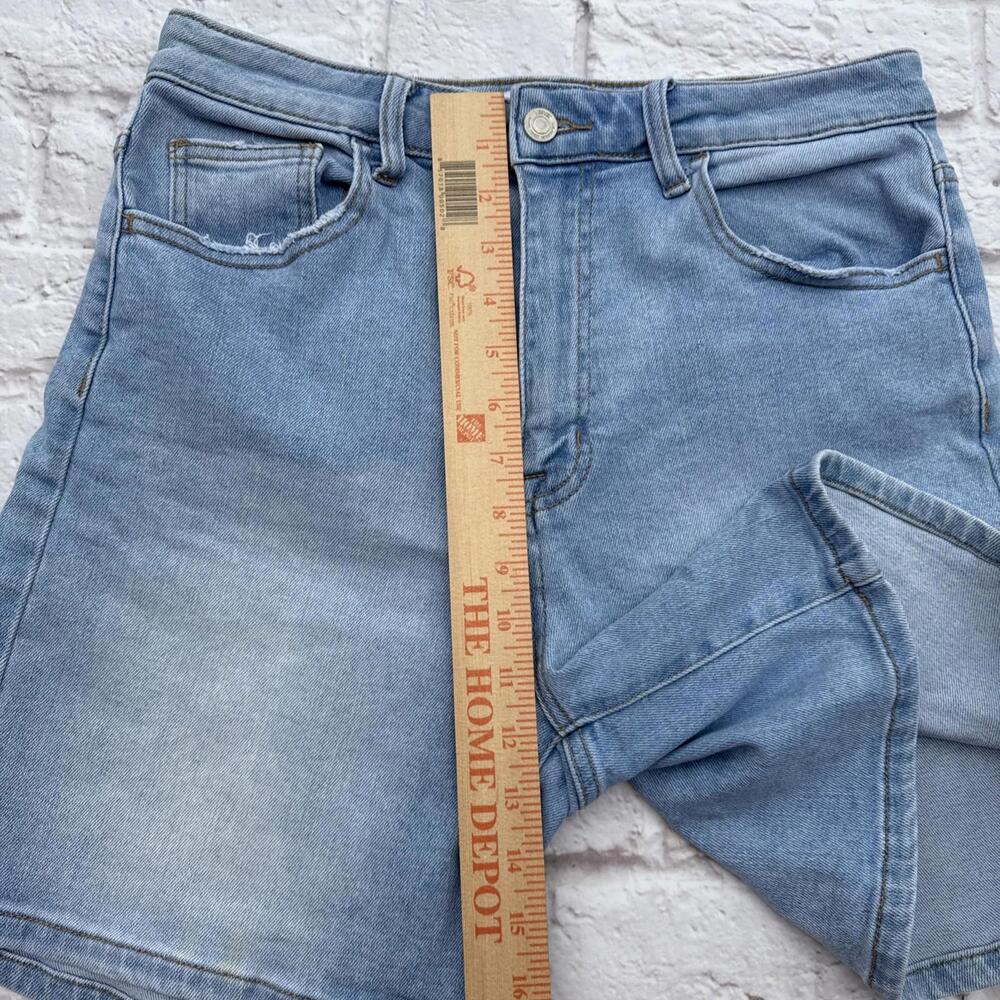 EUC Vervet L Large Lightly Distressed Blue Denim Shorts - Picture 8 of 9